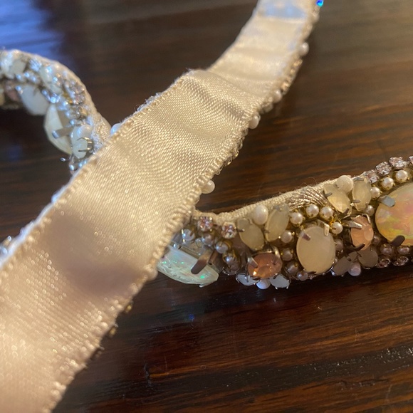 Anthropologie St. Erasmus jeweled bridal belt sash - Picture 3 of 7